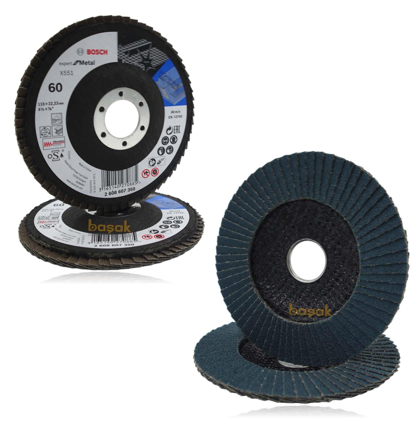 Bosch Expert 115 mm 60 Kum X551 Fiber Metal-Inox Flap Disk (1 Ad) 2608607350