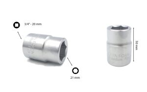 Ceta Form 21 mm 3/4” 6 Köşe Lokma Anahtar C32-H21