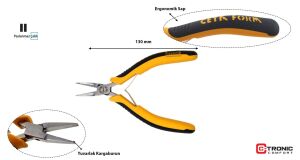 Mikro Elektronikçi Yassı Kargaburun 130 MM H27-130