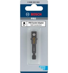 Bosch Pro 1/4 Bits Girişli 3/8 Kare Lokma Adaptörü 2608522563