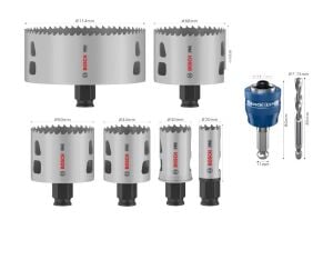 Bosch Pro Multi 8 Parça Panç Testere Seti 20-114 mm L-Boxx 2608594431