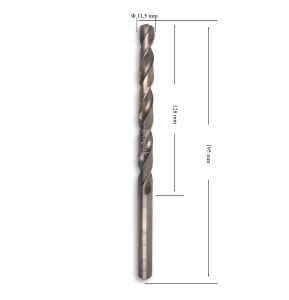 MTE 11,5 mm Uzun Metal Matkap Ucu HSS DIN 340