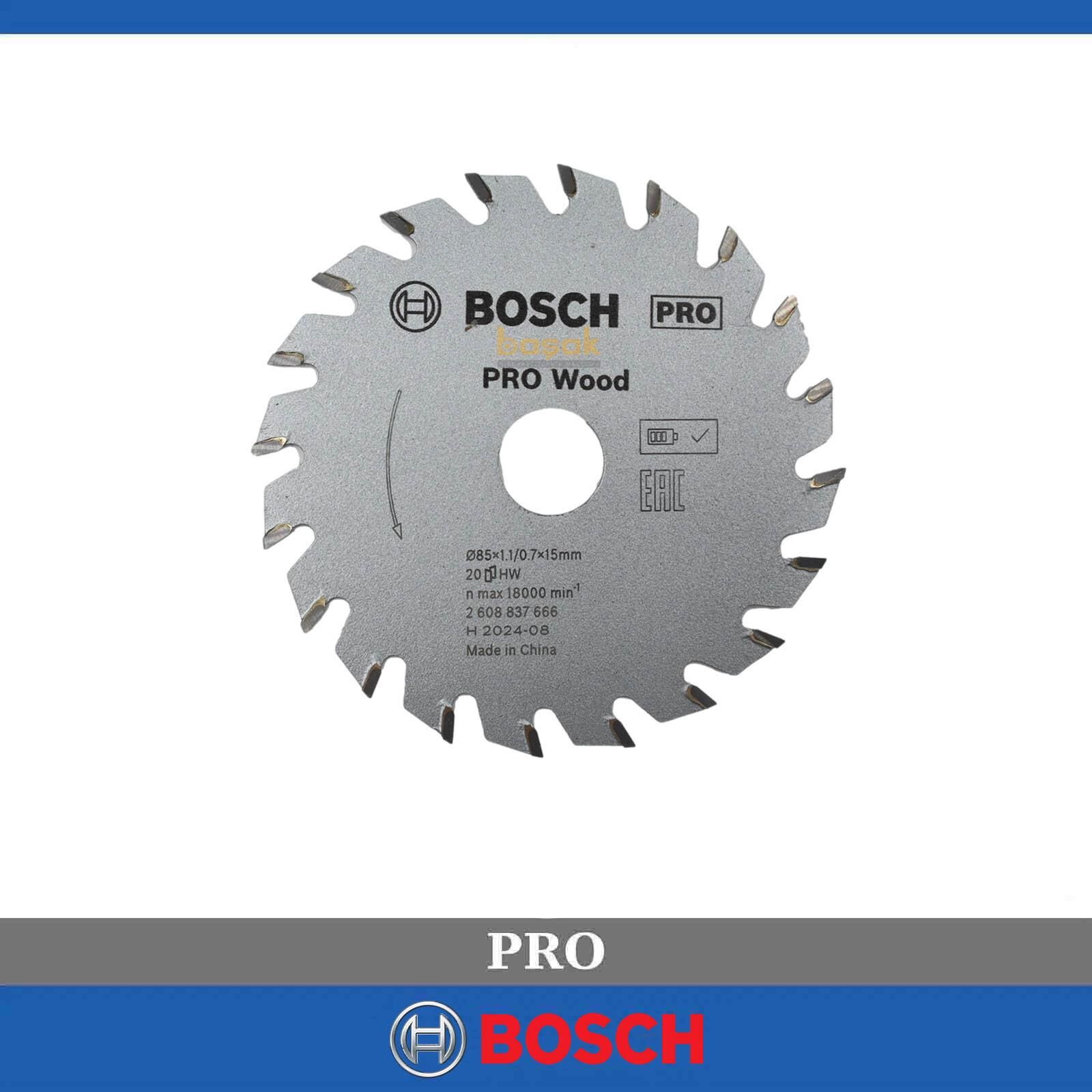 Bosch 85*15 mm 20 Diş Akülü Daireler için Testere Bıçağı Ahşap 2608837666
