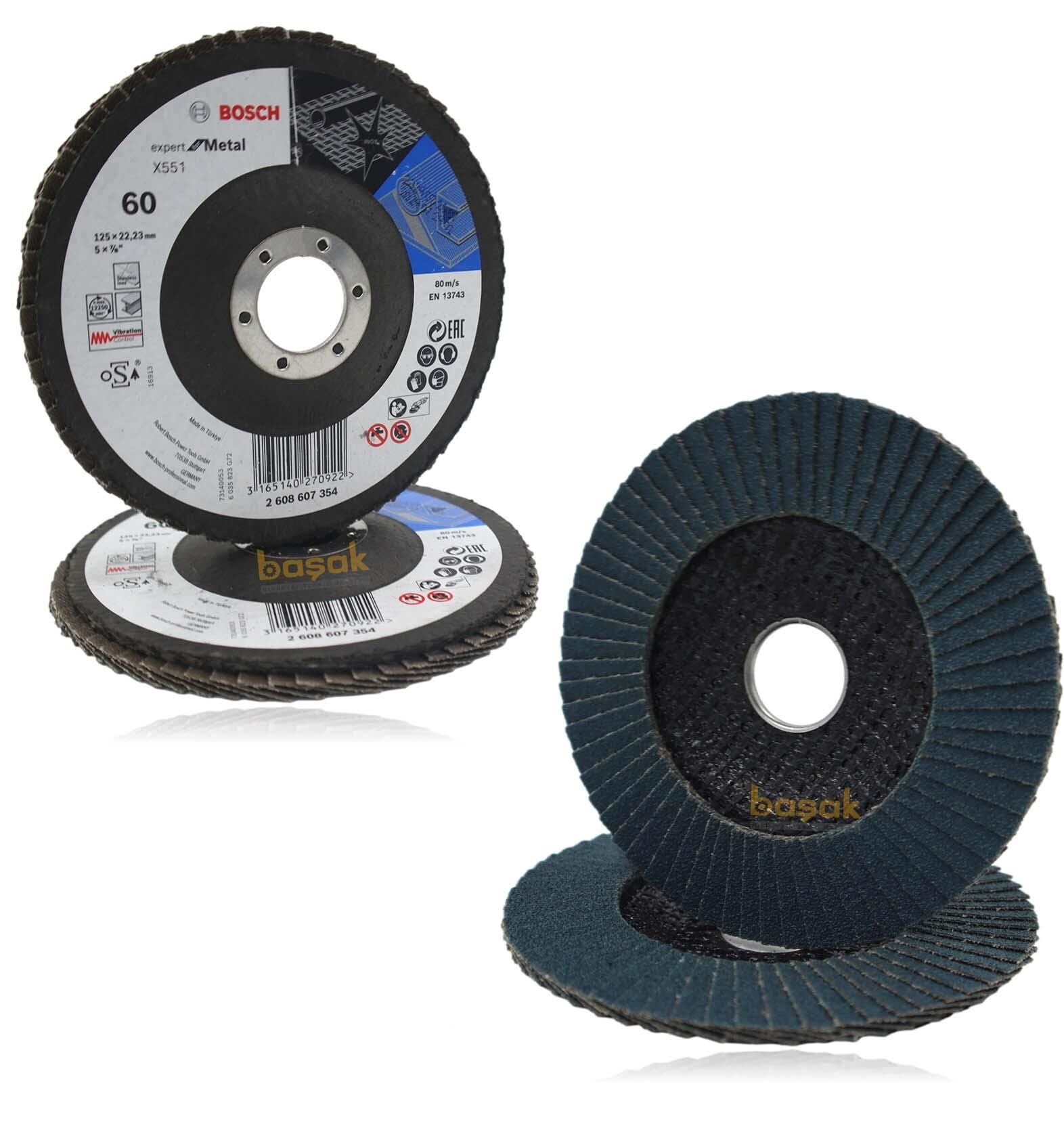 Bosch Expert 125 mm 60 Kum X551 Fiber Metal-Inox Flap Disk (1 Ad) 2608607354