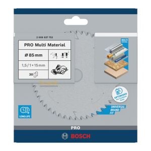 Bosch 85*15 mm 30 Diş Akülü Daire Makineleri için Testere Bıçağı 2608837752