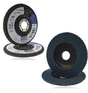 Bosch Expert 125 mm 80 Kum X551 Fiber Metal-Inox Flap Disk (1 Ad) 2608607355