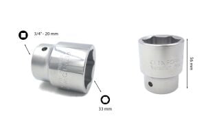 Ceta Form 33 mm 3/4” 6 Köşe Lokma Anahtar C32-H33