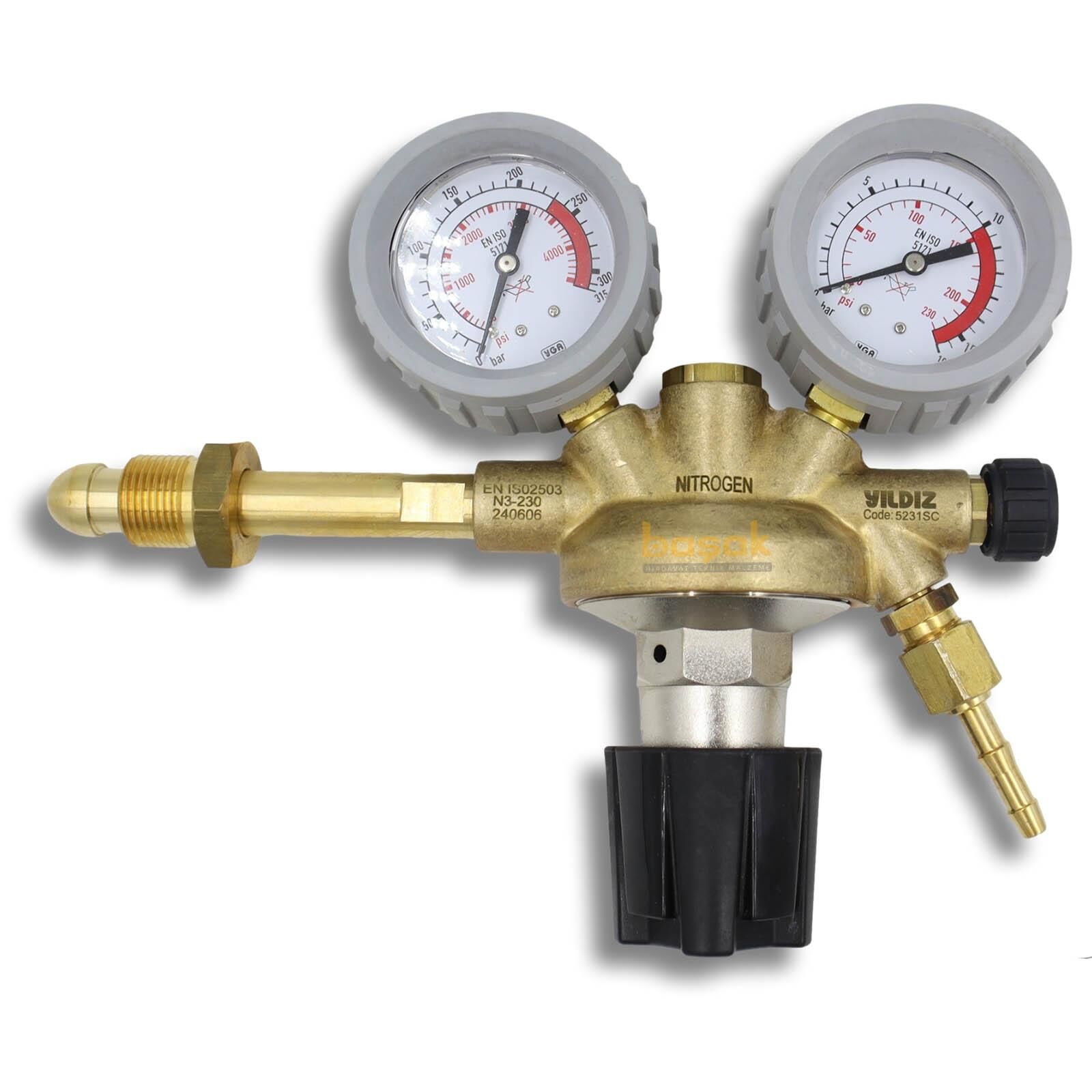 Yıldız 5231SC 0-10 Bar Azot Nitrojen Saati Sabit Basınç Ayarlı