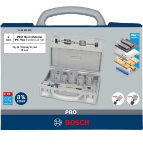Bosch Pro Multi 9 Parça Panç Testere Seti 22-64 mm 2608594436