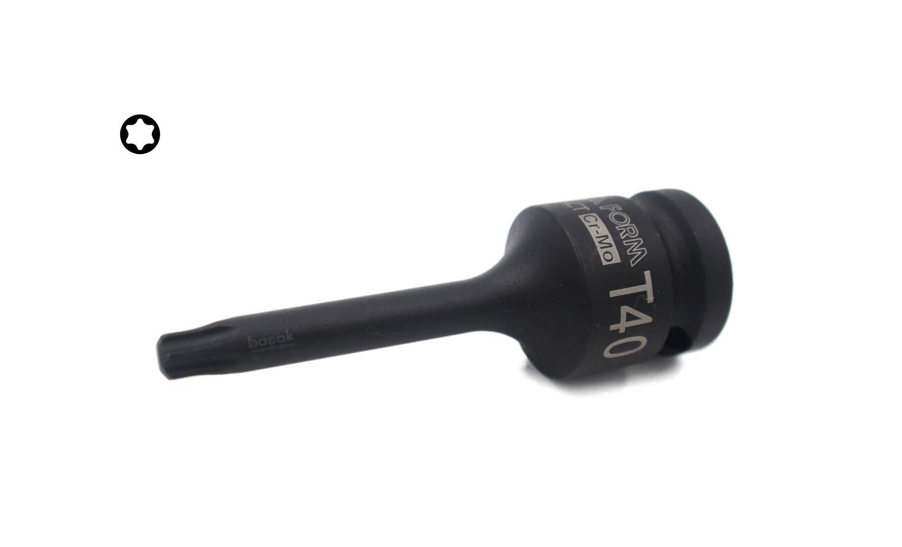 Ceta Form T40 1/2” Havalı Torx Uçlu Lokma Anahtar C68-T40