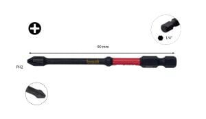 Ceta Form PH2 x 90 mm Darbeli Yıldız Bits Uç CB/902TM