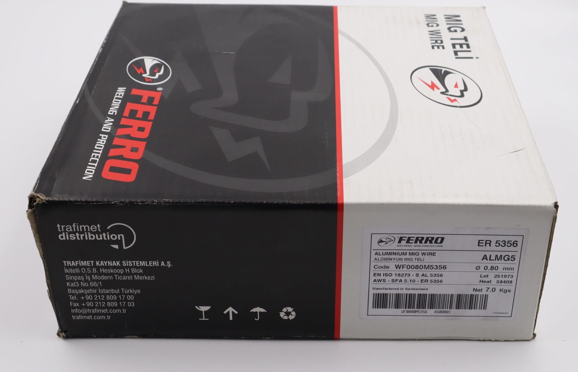 ALMG 5 - ER 5356 0,8 mm Alüminyum Gazaltı Kaynak Teli 7 kg