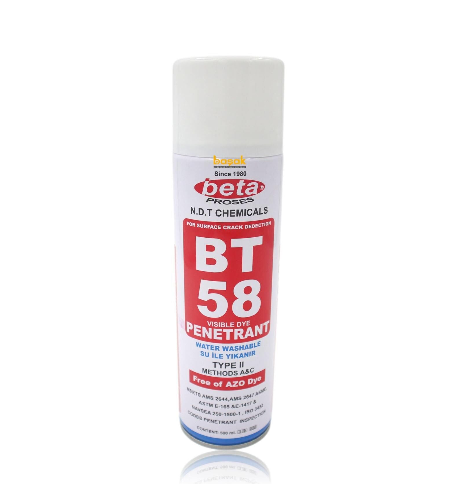 Beta BT-58 Penetrant Sprey (Kontrast Kırmızısı)