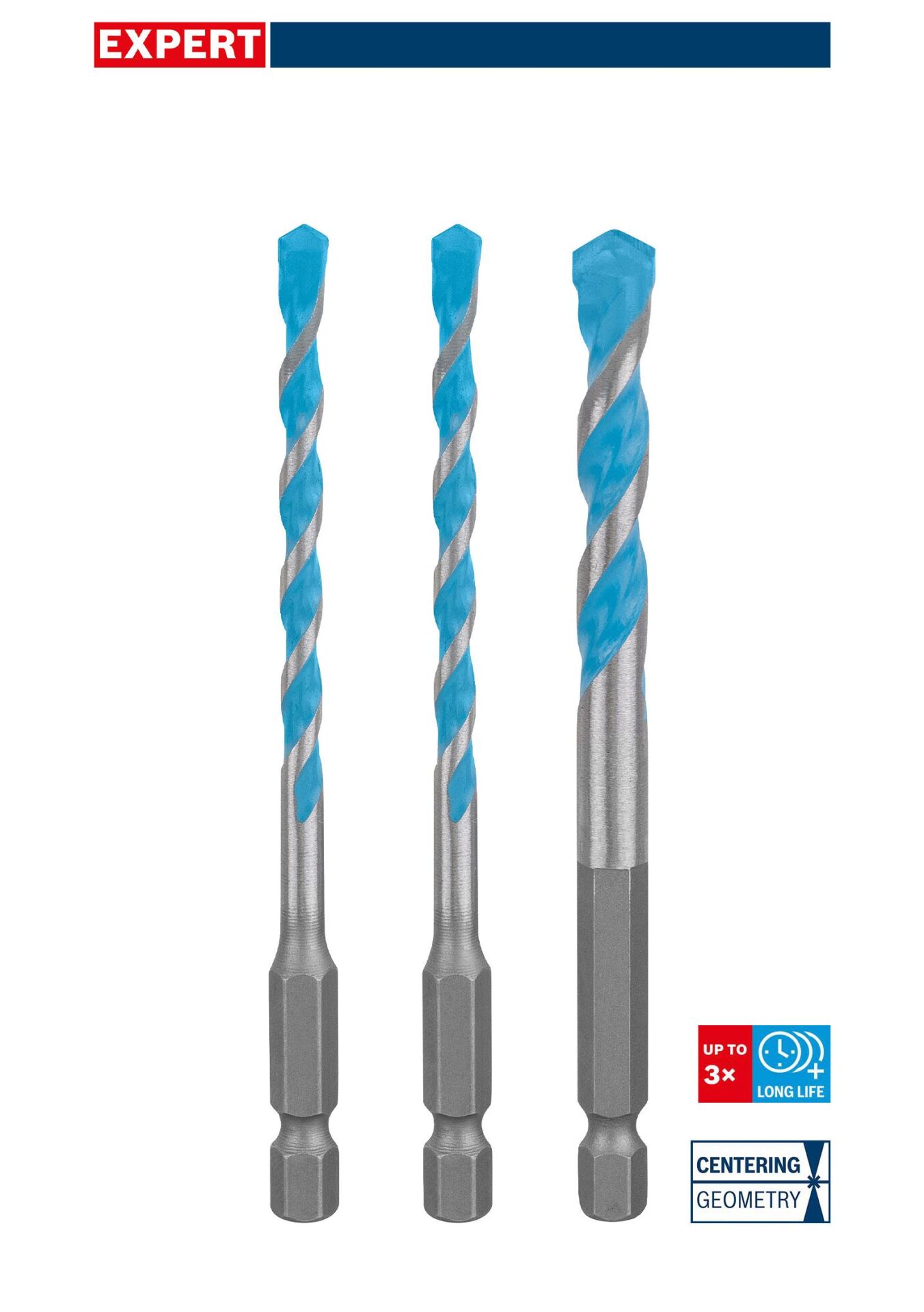 Bosch Expert HEX-9 Çok Amaçlı Matkap Ucu 3'lü Set 2608900584