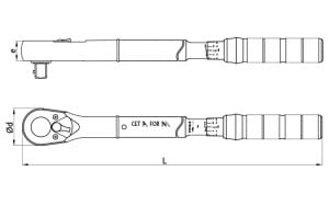 Ceta Form 110-550 Nm 3/4'' Tork Anahtarı D03F-3155