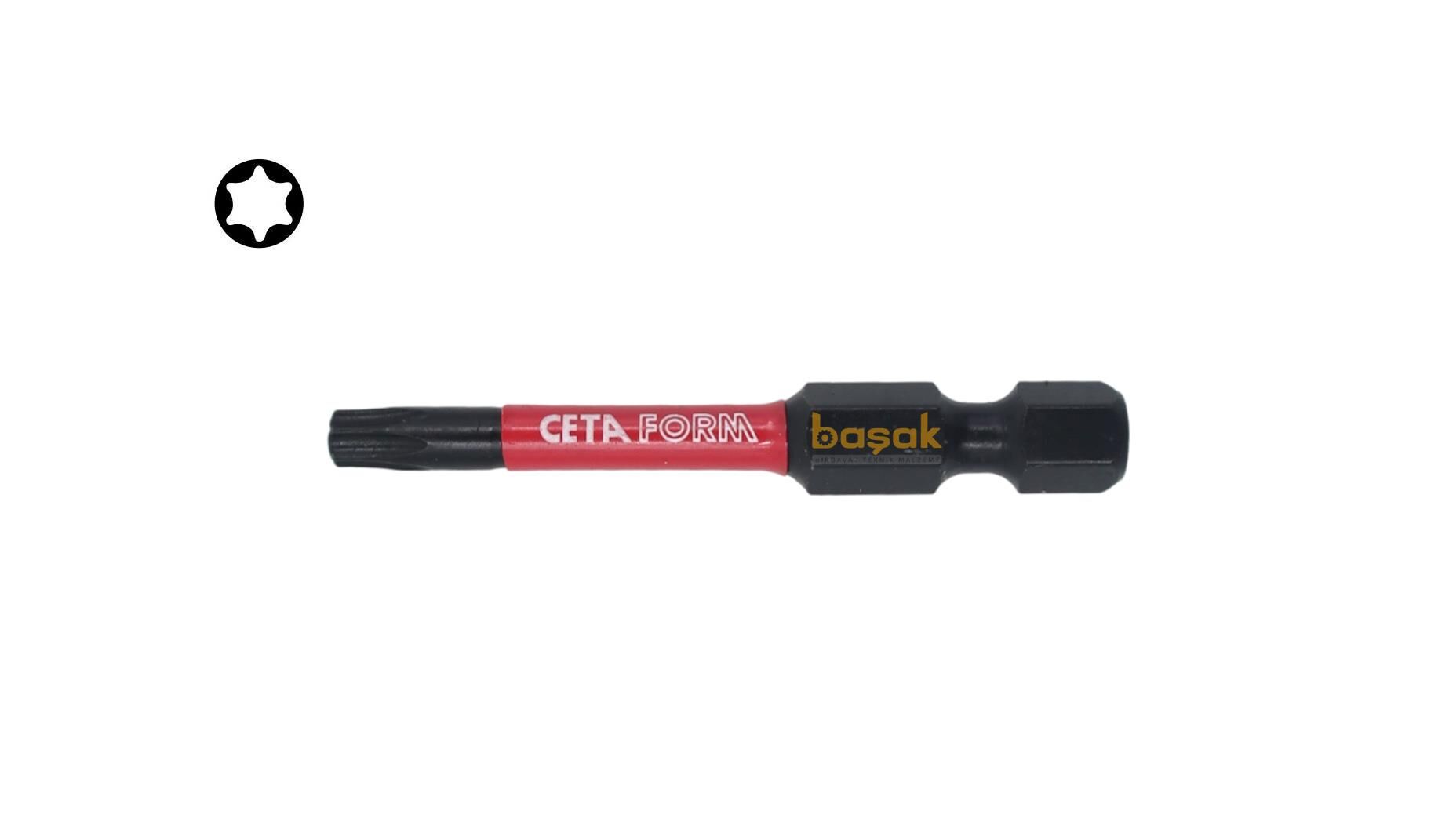 Ceta Form T20 50mm Darbeli Torx Bits Uç CB/826TM