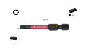 Ceta Form T20 50mm Darbeli Torx Bits Uç CB/826TM