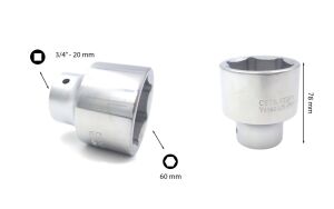 Ceta Form 60 mm 3/4” 6 Köşe Lokma Anahtar C32-H60