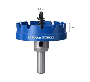Bosch Expert 55 mm Elmaslı İnox Panç Adaptörlü 2608901438