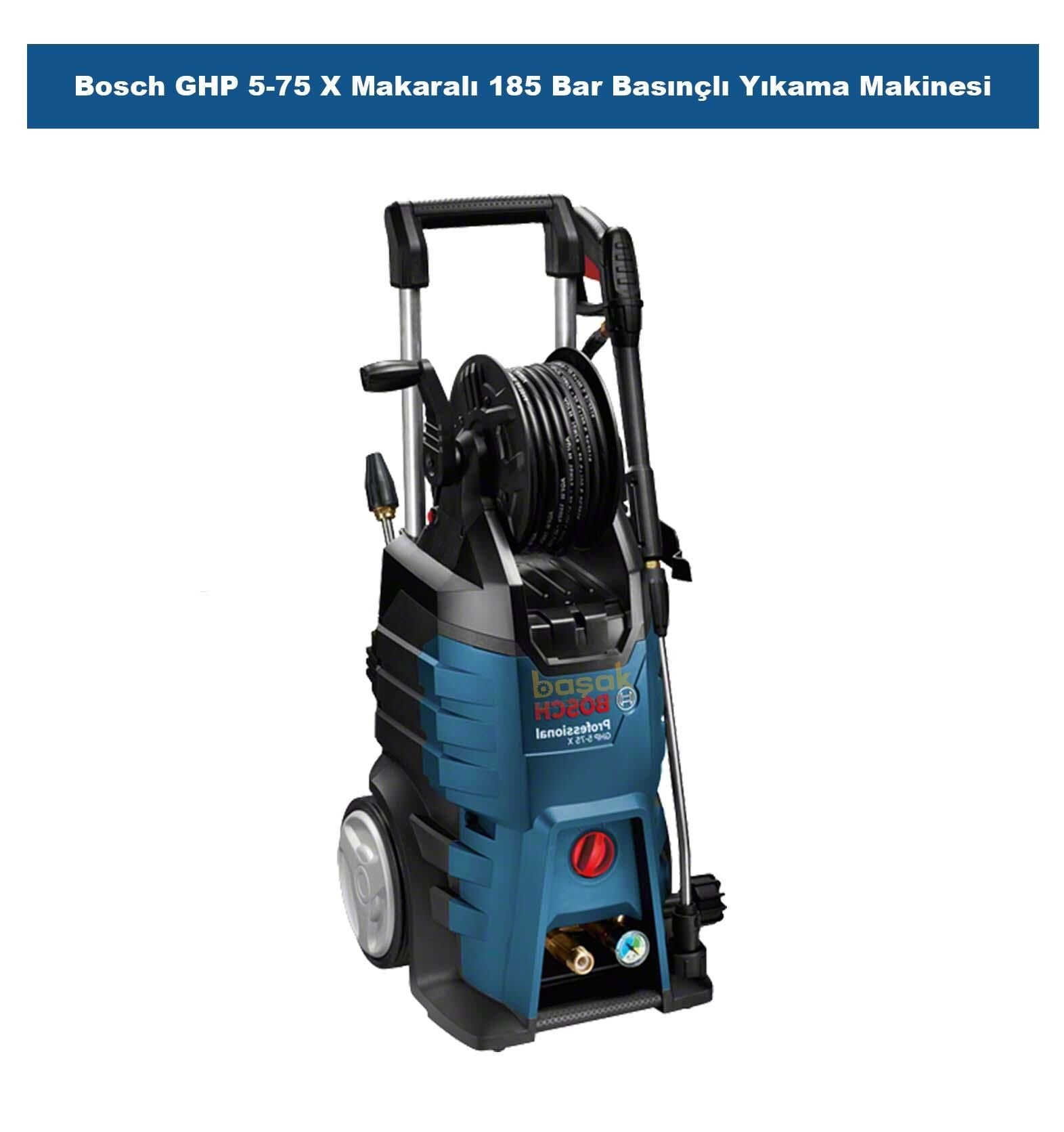 Bosch GHP 5-75 X Makaralı 185 Bar Basınçlı Yıkama Makinesi 0600910800
