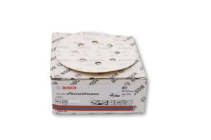 Bosch C450 125 mm 8 Delikli 80 Kum Zımpara Kağıdı 50'li 2608621741