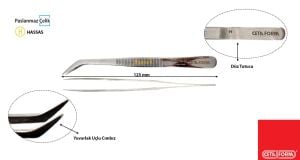 Ceta Eğri Cımbız 120 mm H43-125B-SA
