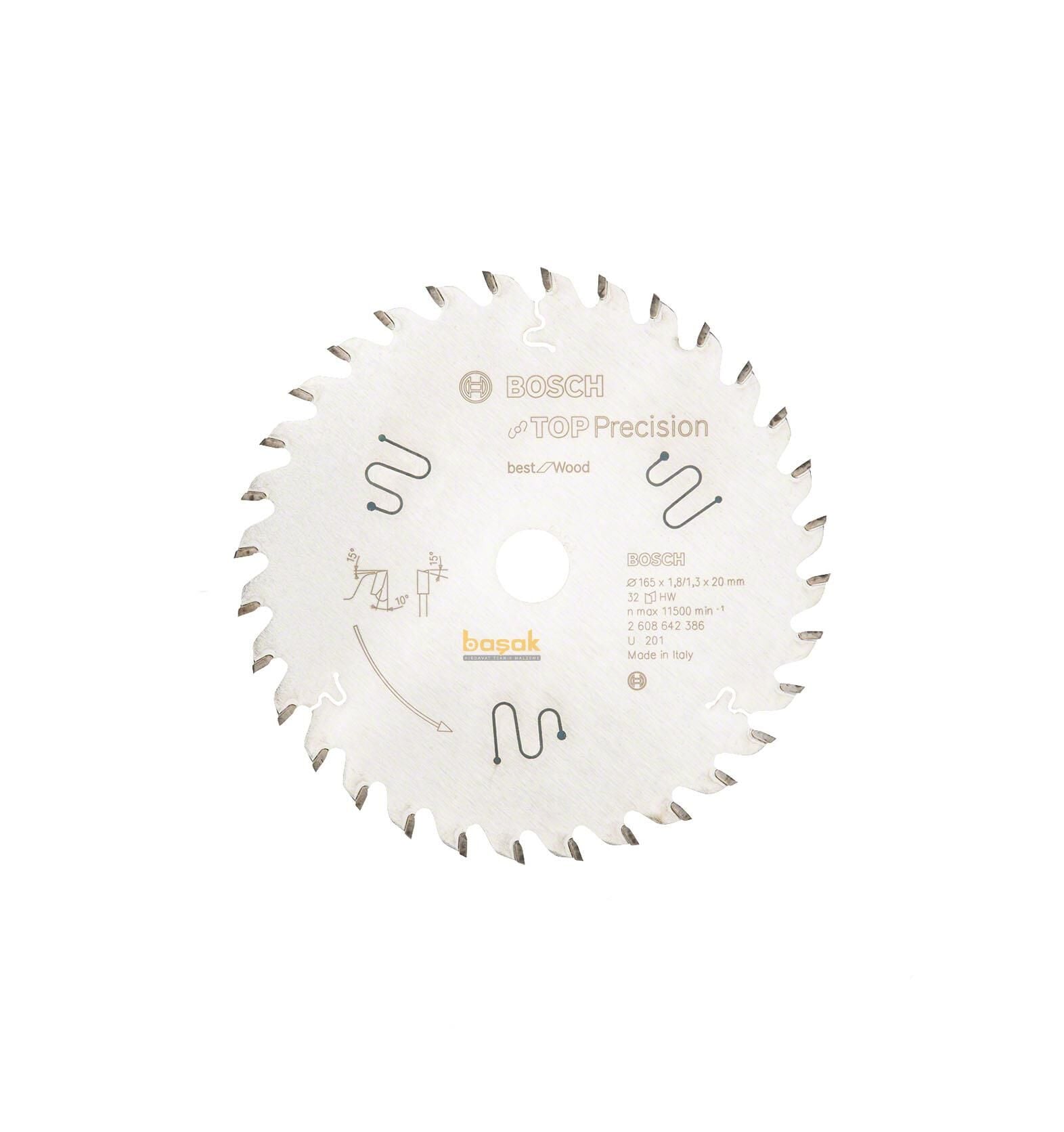 Bosch Best Sessiz 165*20 mm 32 Diş Ahşap Testeresi 2608642386