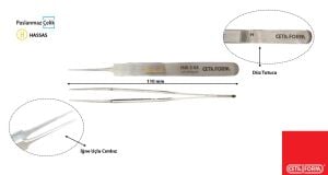 Ceta İğne Uçlu Düz Cımbız 110 mm H40-5-SA