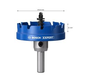 Bosch Expert 62 mm Elmaslı İnox Panç Adaptörlü 2608901441