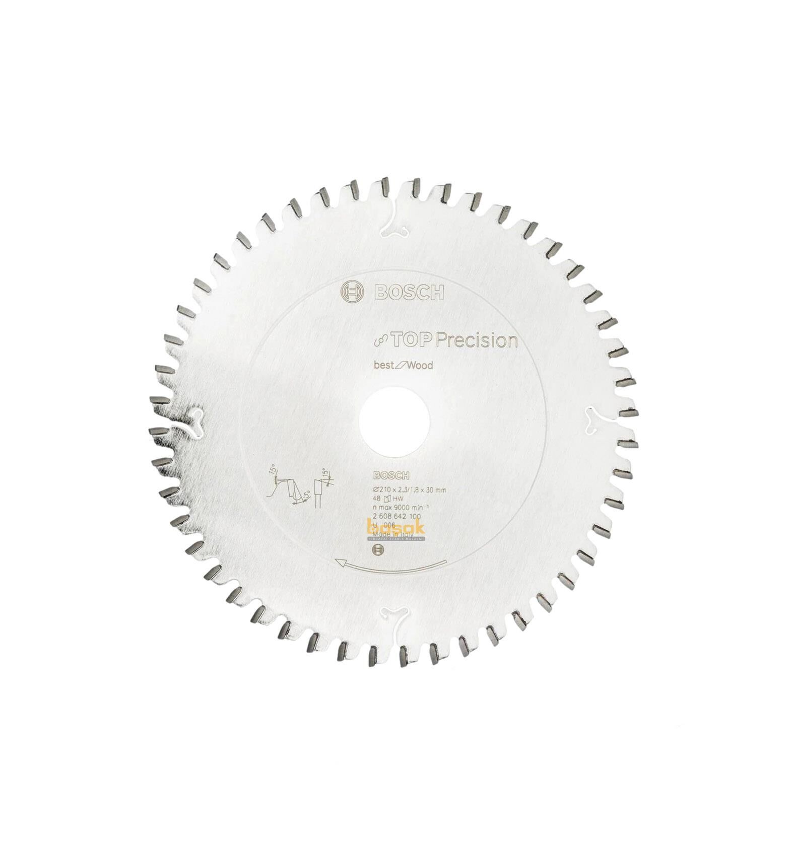 Bosch Best Sessiz 210*30 mm 48 Diş Ahşap Testeresi 2608642100