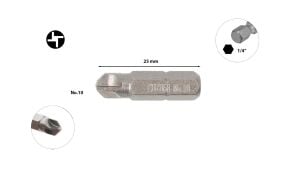 Ceta Form Torq-Set Uçlu No 10 x 25 mm Bits CB/868 