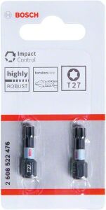 Bosch ImpactC Torx Bits Ucu T27 x 25 mm 2'li 2608522476
