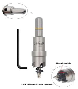 3Keego 14 mm Elmas Uçlu Paslanmaz İçin Panç HF50