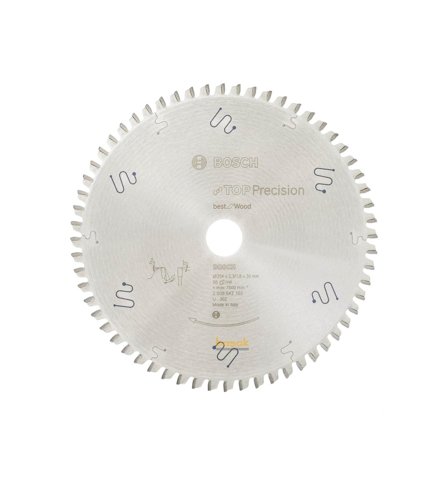 Bosch Best Sessiz 254*30 mm 60 Diş Ahşap Testeresi 2608642102