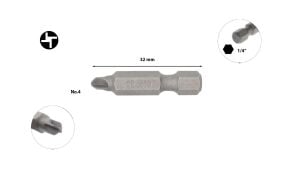 Ceta Form Torq-Set Uçlu Bits No 4 x 32mm CB/860304