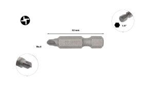 Ceta Form Torq-Set Uçlu Bits No 4 x 32mm CB/860304
