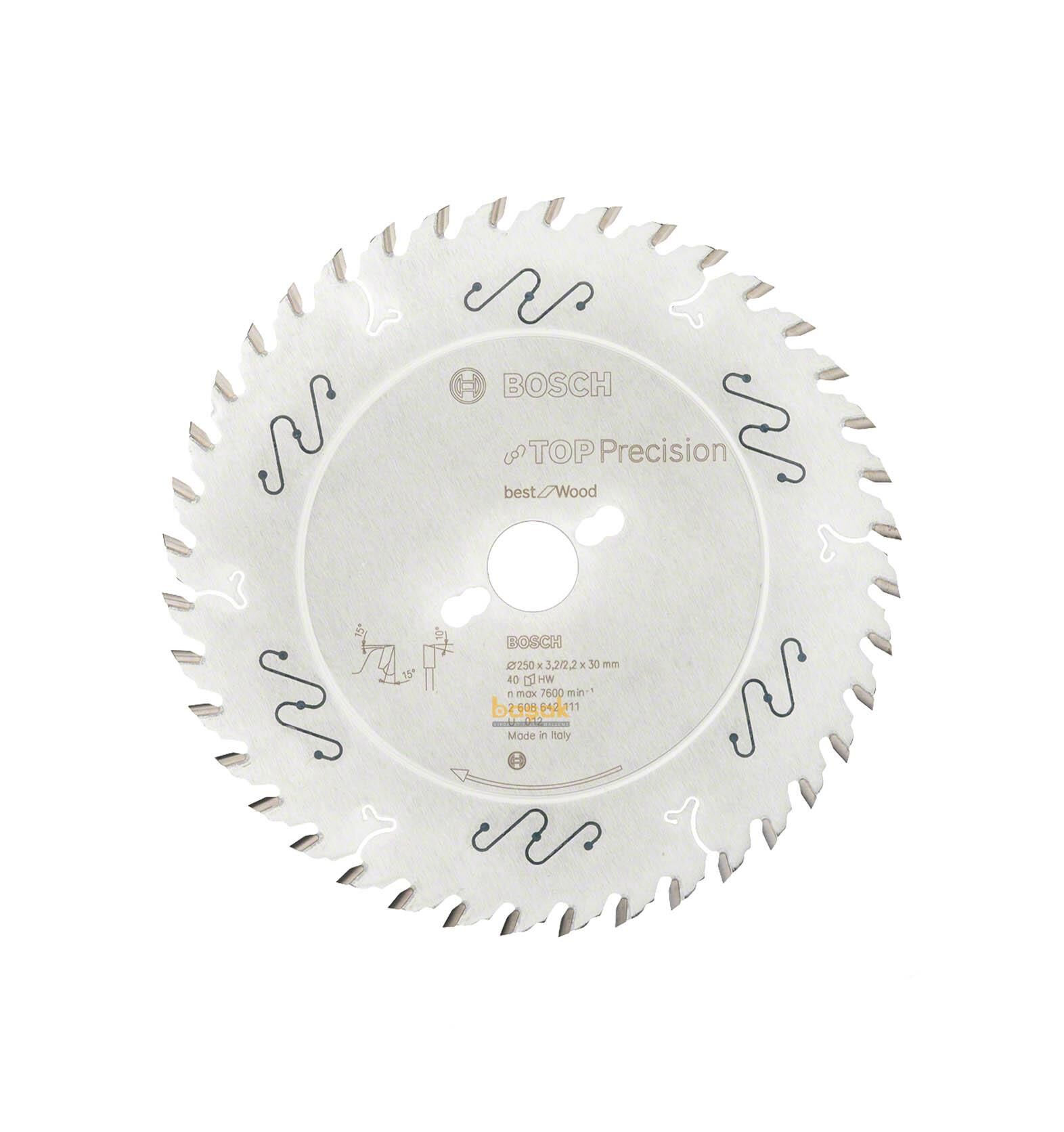 Bosch Best Kesim 250*30 mm 40 Diş Ahşap Testeresi 2608642111