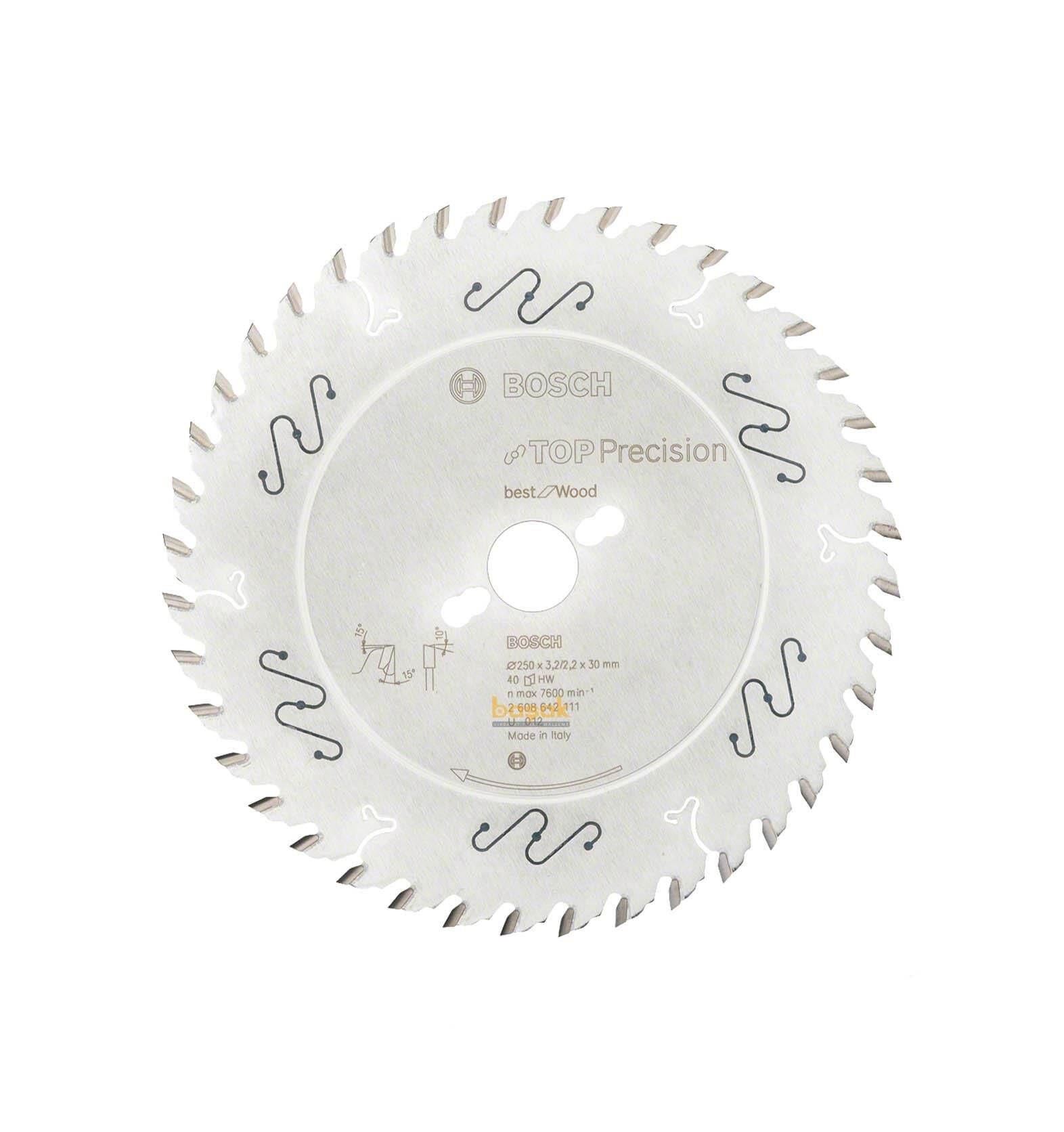 Bosch Best Kesim 250*30 mm 40 Diş Ahşap Testeresi 2608642111