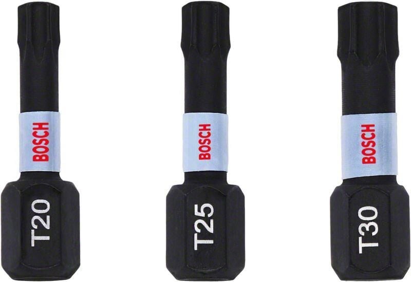 Bosch ImpactC Torx Bits Ucu T20/25/30 x 25 mm 3'lü 2608522479