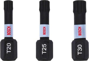 Bosch ImpactC Torx Bits Ucu T20/25/30 x 25 mm 3'lü 2608522479