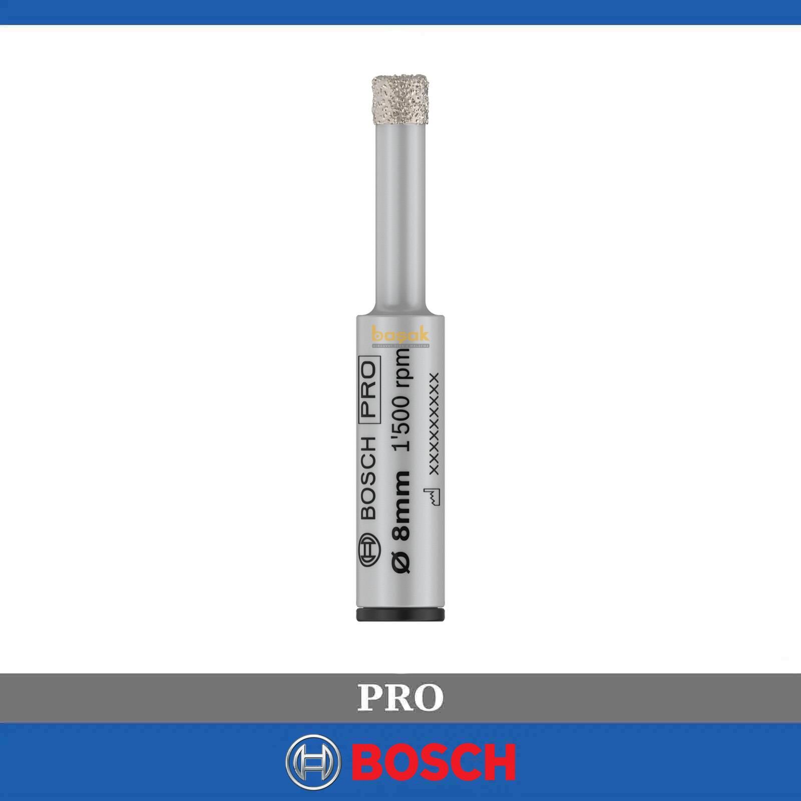 Bosch Pro 8 mm Elmas Sert Seramik ve Fayans Delme Ucu 2608599055