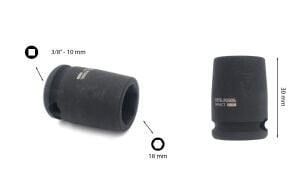Ceta Form 18 mm 3/8” 6 Köşe Havalı Lokma Anahtar C52R-H18