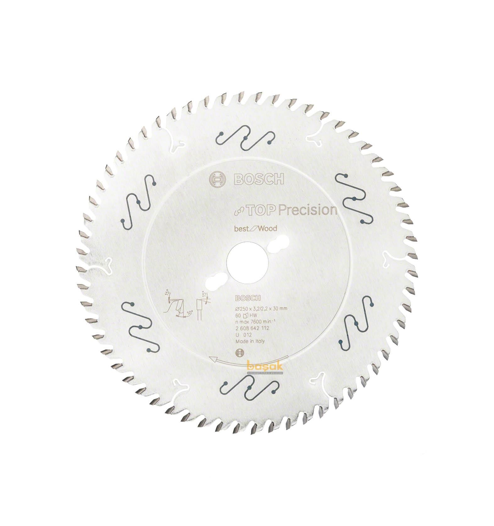 Bosch Best 250x30 mm 60 Diş Ahşap Daire Testeresi 2608642112