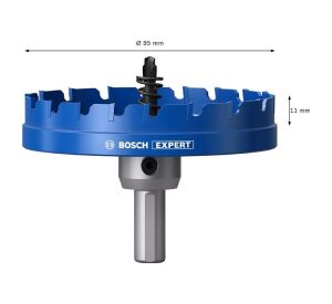 Bosch Expert 95 mm Elmaslı İnox Panç Adaptörlü 2608901448