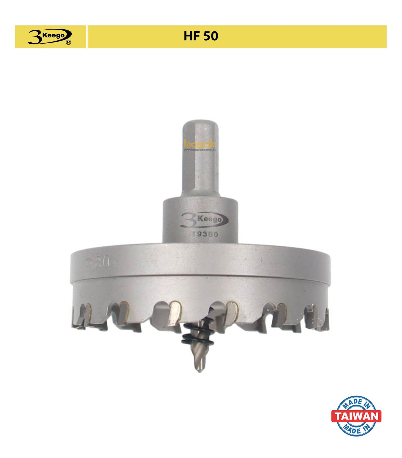 3Keego 80 mm Elmas Uçlu Paslanmaz İçin Panç HF50