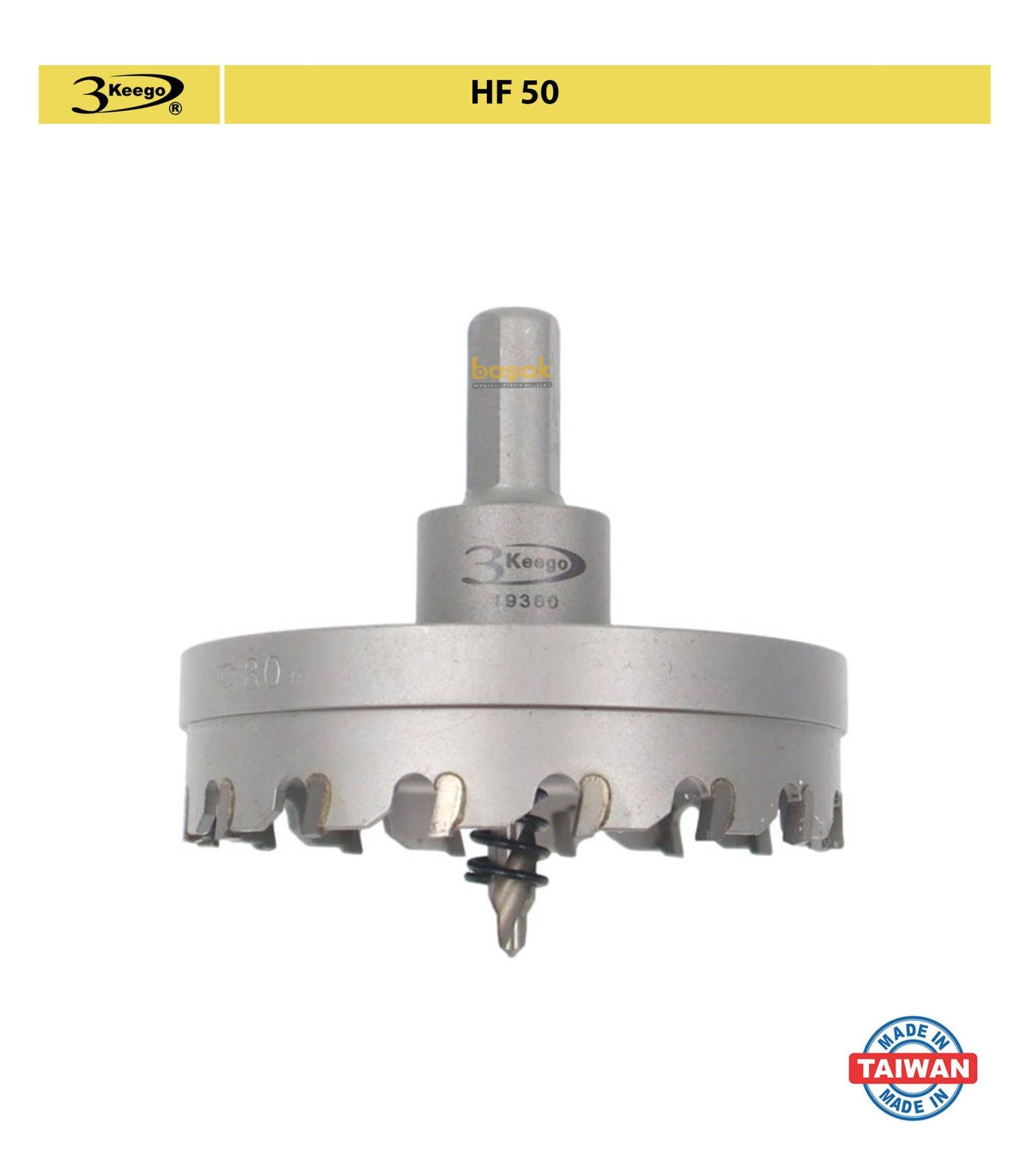 3Keego 80 mm Elmas Uçlu Paslanmaz İçin Panç HF50
