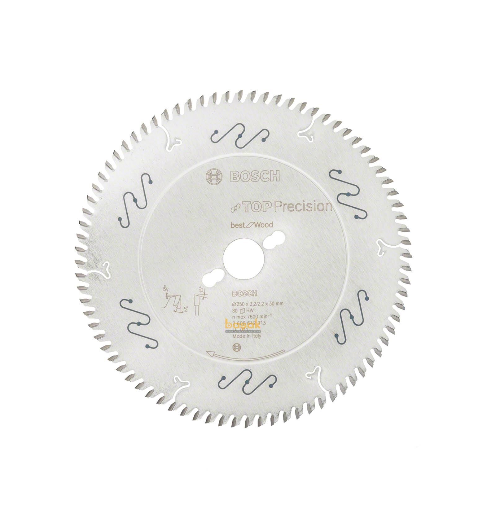 Bosch Best Kesim 250*30 mm 80 Diş Ahşap Testeresi 2608642113