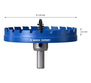 Bosch Expert 120 mm Elmaslı İnox Panç Adaptörlü 2608901451