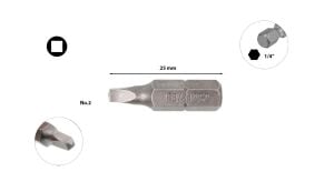 Ceta Form Kare Uçlu Bits No 2 x 25 mm CB/842