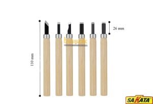 Sakata Ahşap Oyma Seti Mini 6 Parça WD1007